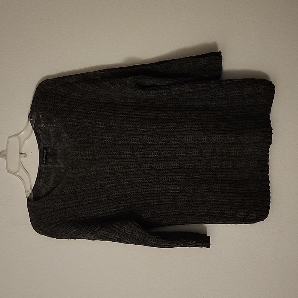 Eileen Fisher Sweater Knit Organic Cotton Linen Size M